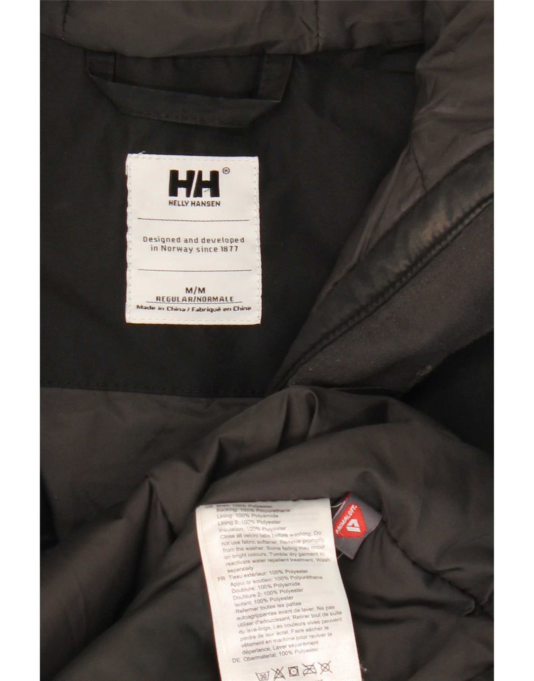 Helly Hansen Abrigo cortavientos con capucha para mujer UK 44 Poliéster negro mediano