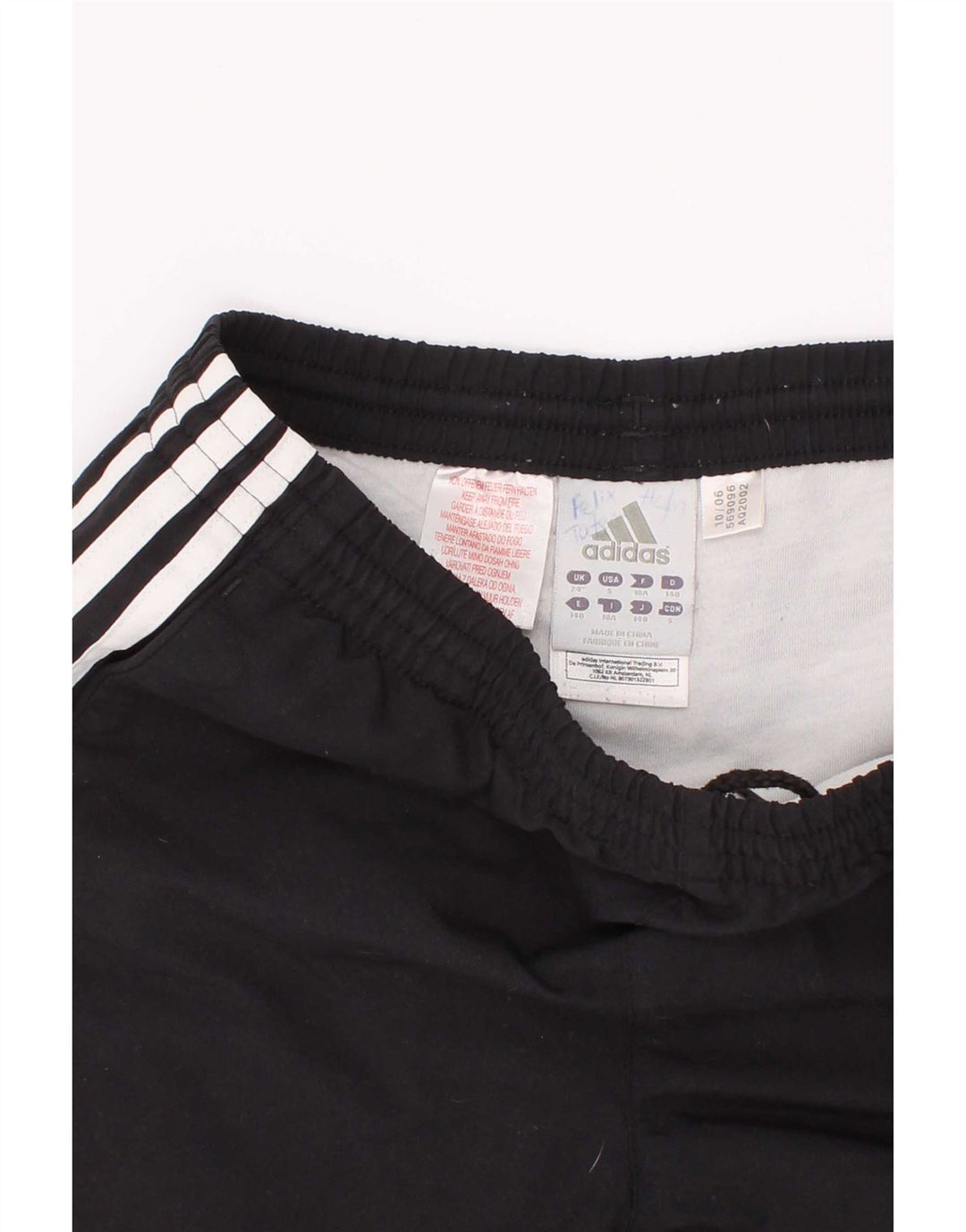 Adidas Pantalón corto deportivo para niño 9-10 años Negro Poliéster
