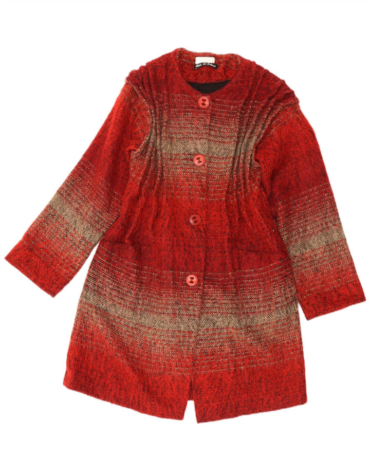 Avoca Abrigo para mujer UK 4 XS Acrílico a rayas rojas
