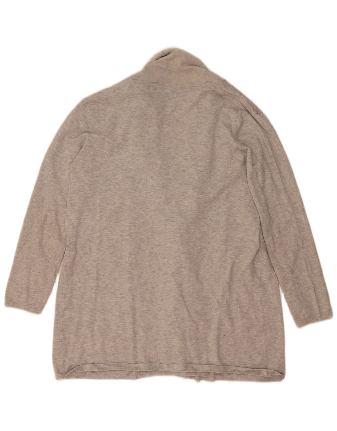 Zara - Cárdigan para mujer, talla 40, viscosa moteada en gris medio
