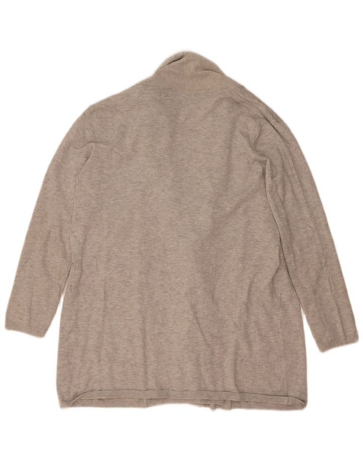 Zara - Cárdigan para mujer, talla 40, viscosa moteada en gris medio