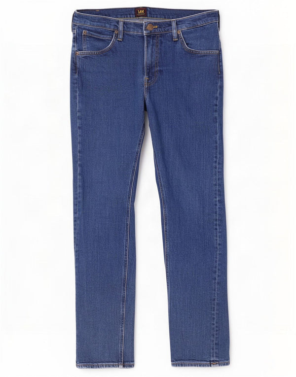 Lee - Vaqueros rectos con cremallera Daren para hombre W34 L32 de algodón azul