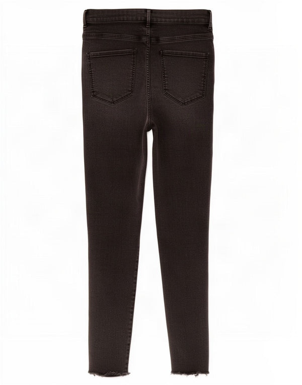 Zara Jeans Ajustados Desgastados para Mujer EU 44 XL W34 L28 Gris