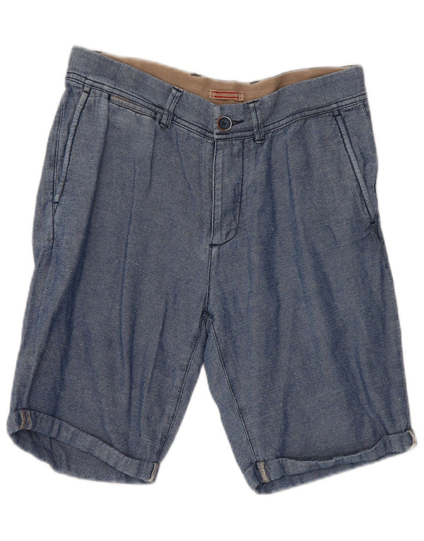 Refrigiwear Pantalones cortos chinos regulares para mujer W30 Algodón azul medio