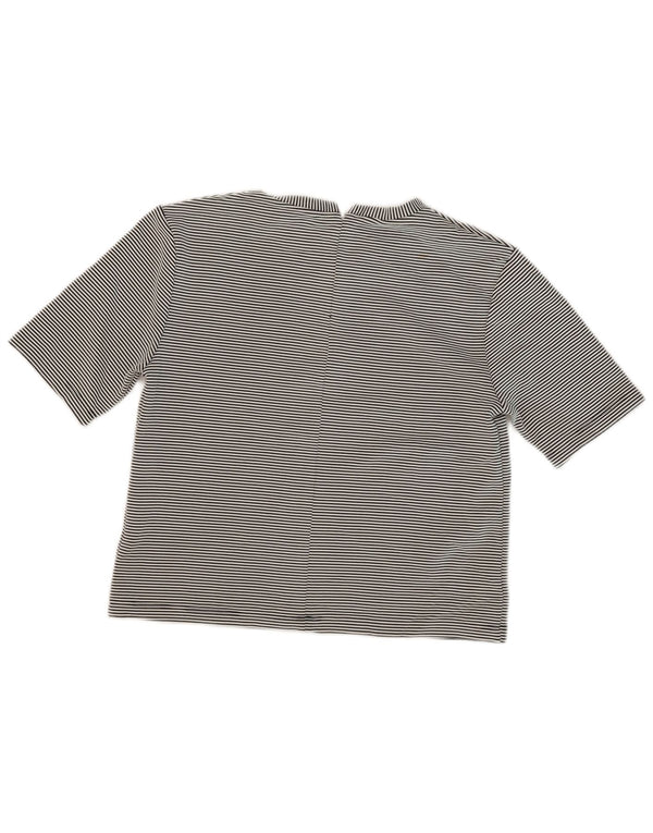 Topshop Camiseta para mujer Top UK 10 Small Black Pinstripe