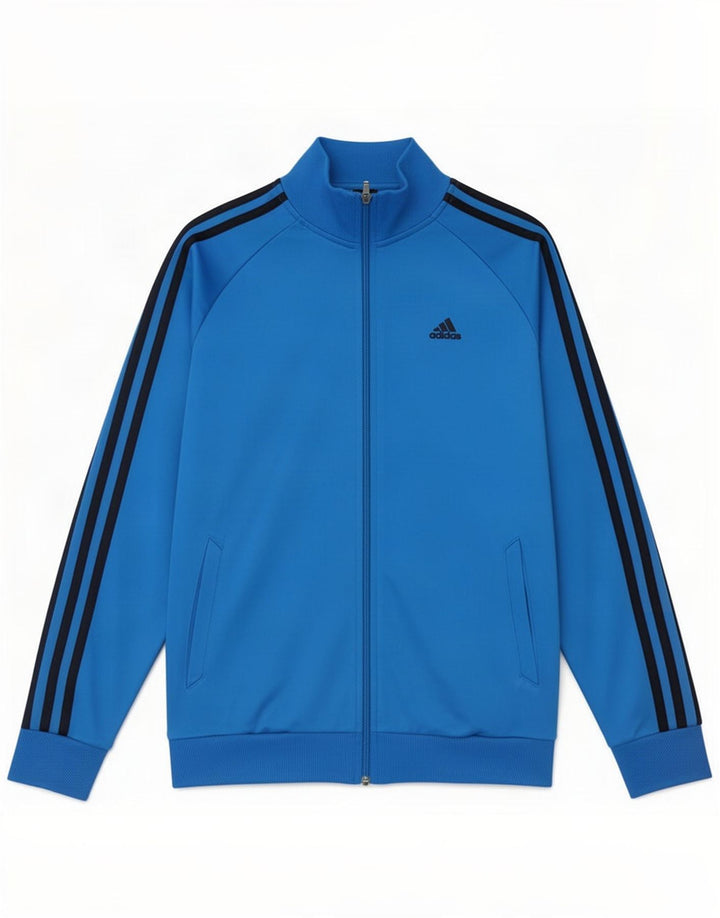 Adidas Chicos Clima 365 Chándal Top Chaqueta 15-16 Años Azul Poliéster
