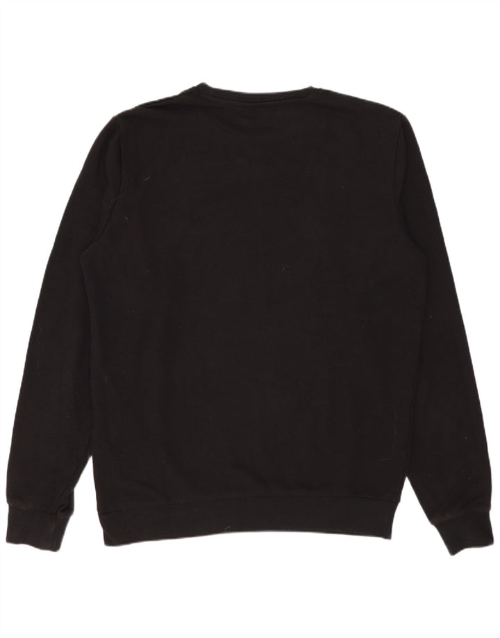 Kappa Hombre Sudadera Jumper Medium Negro Algodón