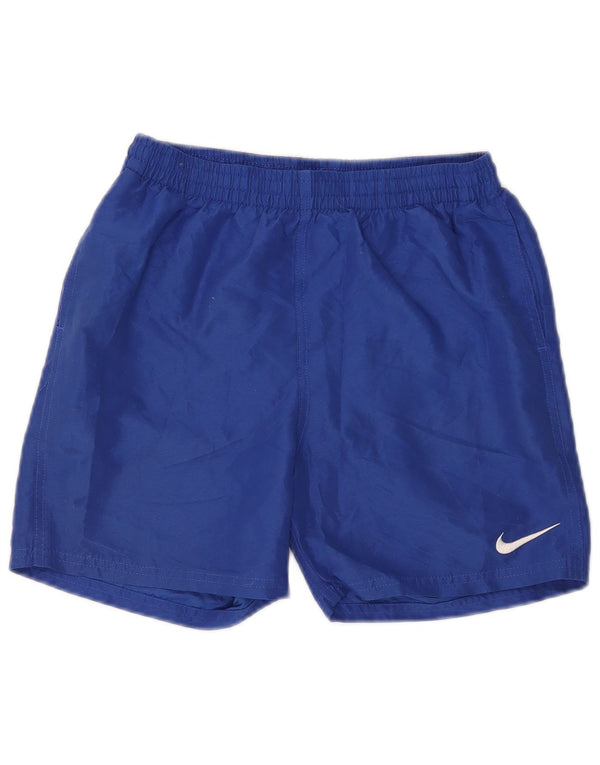Nike Pantalones cortos deportivos para niños 13-14 años XL Azul Poliéster