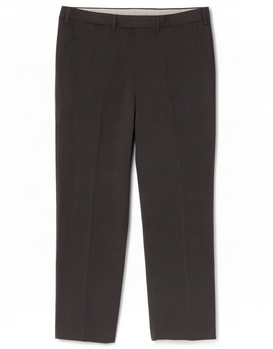 Marks & Spencer Pantalón de traje recto para hombre W38 L31 Poliéster gris