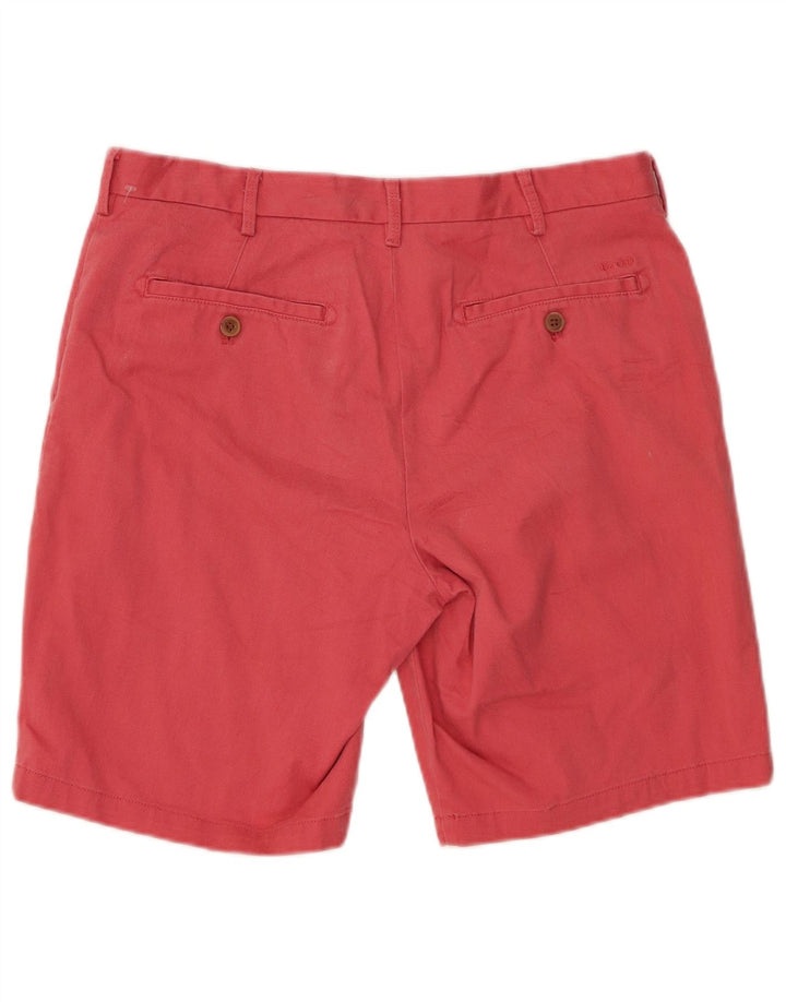 IZOD Pantalones cortos chinos para hombre W32 Algodón rojo medio