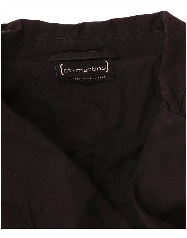 St-Martins Gabardina para mujer Reino Unido 12 Mediano Negro