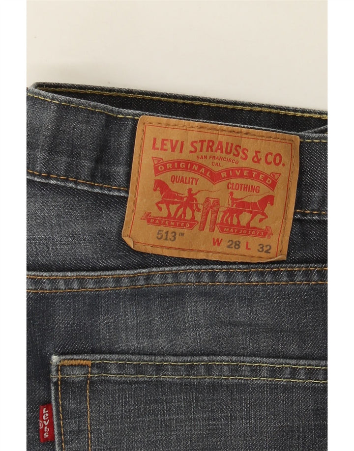 Levi's Vaqueros rectos ajustados 513 para hombre W28 L32 Algodón azul