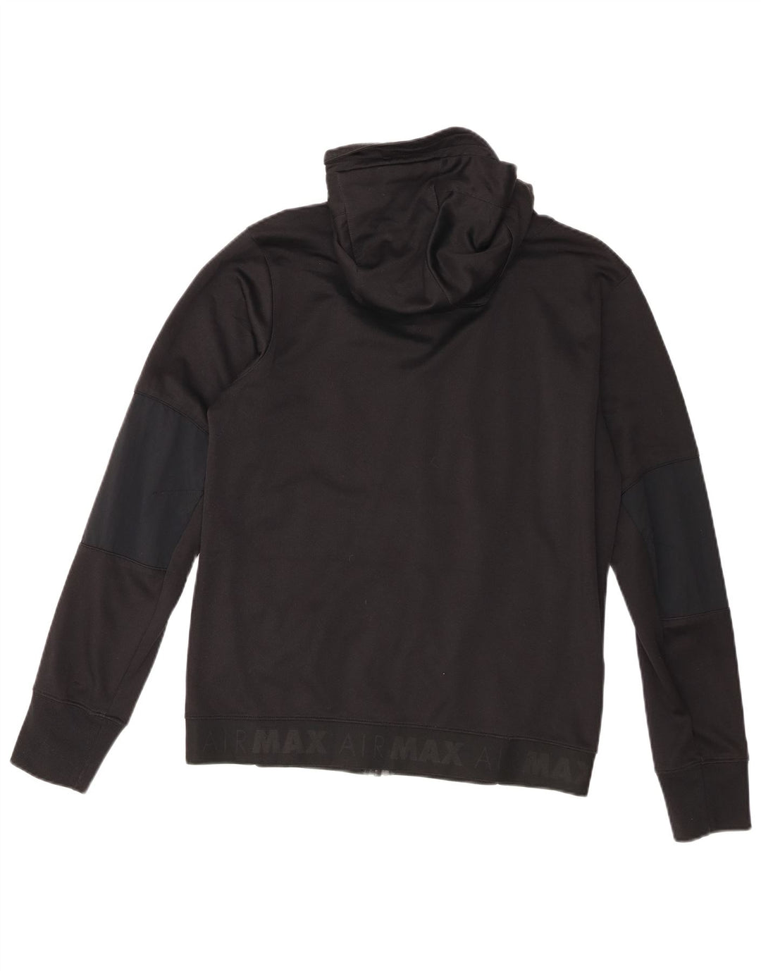 Nike Chaqueta de chándal con capucha y gráfico para hombre, algodón negro mediano