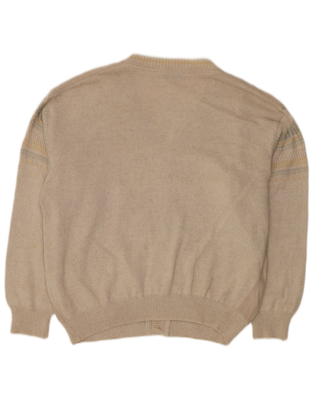Malagrida Cárdigan para Hombre Suéter Grande Viscosa Beige