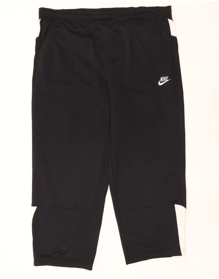 Nike - Pantalón de chándal corto para hombre, talla 2XL, color negro, poliéster