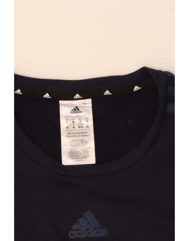 Adidas Hombre Sudadera Jumper Medium Azul Marino Poliéster