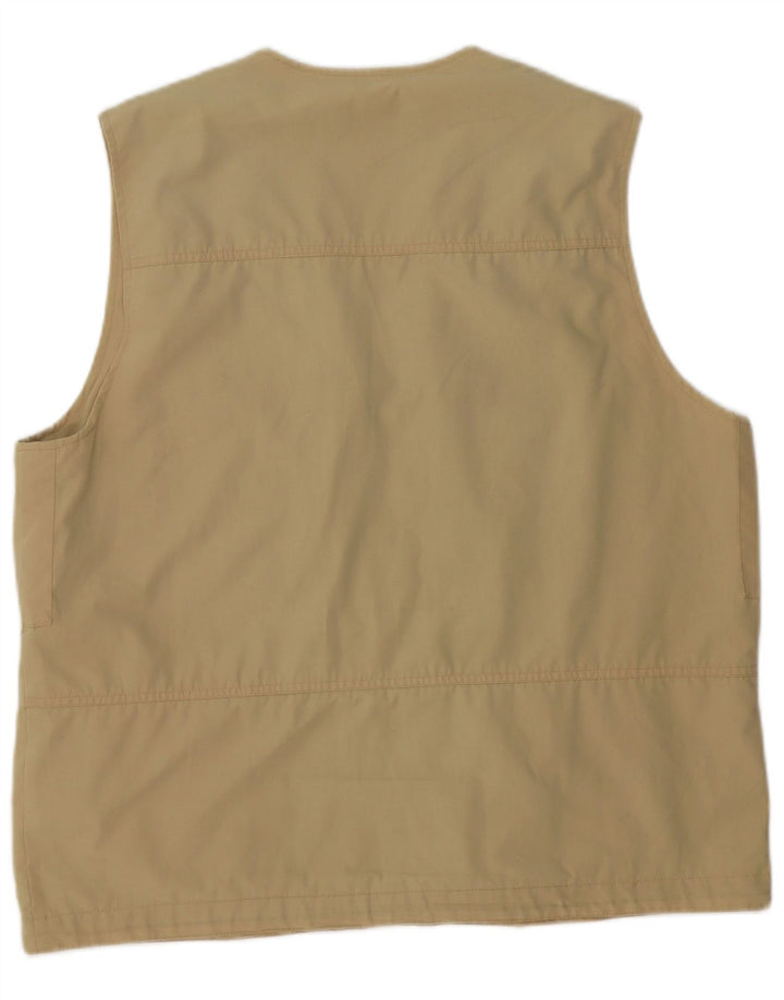 Brugi Chaleco utilitario para hombre UK 40 Large Caqui Poliéster
