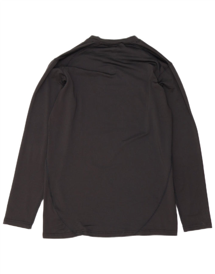 Reebok Hombre Top Manga Larga Pequeño Poliéster Negro