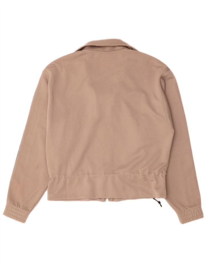 Adidas Chaqueta de chándal extragrande para mujer UK 8 Small Beige Poliéster