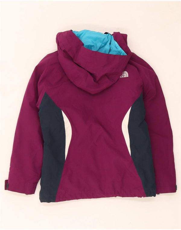The North Face Chaqueta de esquí con capucha para niña 5-6 años XS Granate Colorblock