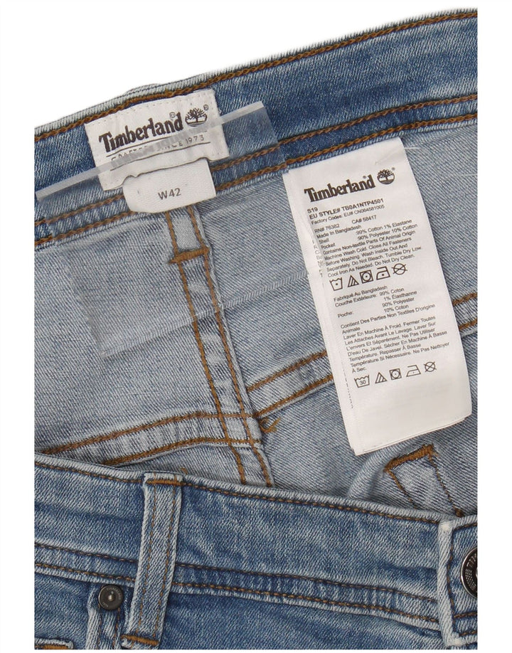 TIMBERLAND Pantalones cortos de mezclilla para hombre W42 2XL Algodón azul