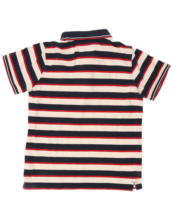 Crew Clothing Polo para hombre de algodón a rayas azul marino grande