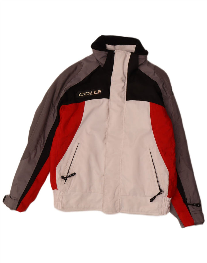 VINTAGE Chaqueta de esquí para niño 11-12 años Poliéster color block multicolor