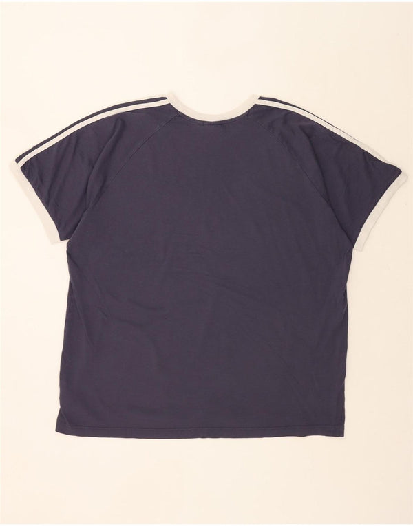 ADIDAS Camiseta Hombre Top 2XL Azul Marino Algodón