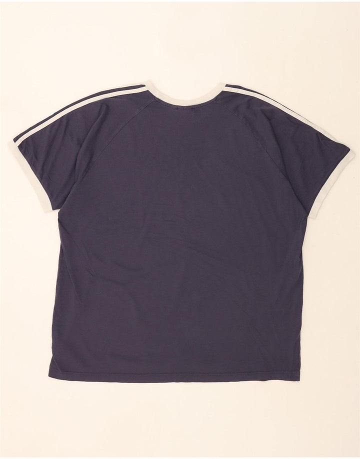 ADIDAS Camiseta Hombre Top 2XL Azul Marino Algodón