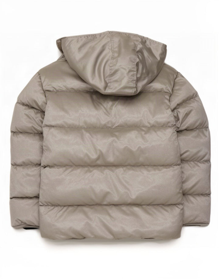 Gap Chaqueta Acolchada Extragrande con Capucha para Mujer UK 46 Poliéster Plateado Grande