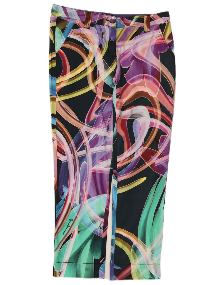 Roccobarocco Pantalones Capri Chino para Mujer IT 40 Small W32 L27 Multicolor