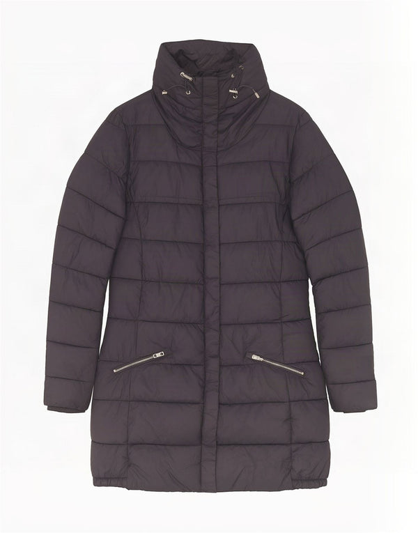 Massimo Dutti Abrigo Acolchado Mujer UK 10 Small Azul Marino Poliéster