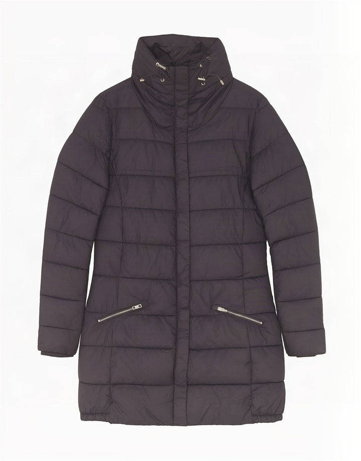 Massimo Dutti Abrigo Acolchado Mujer UK 10 Small Azul Marino Poliéster
