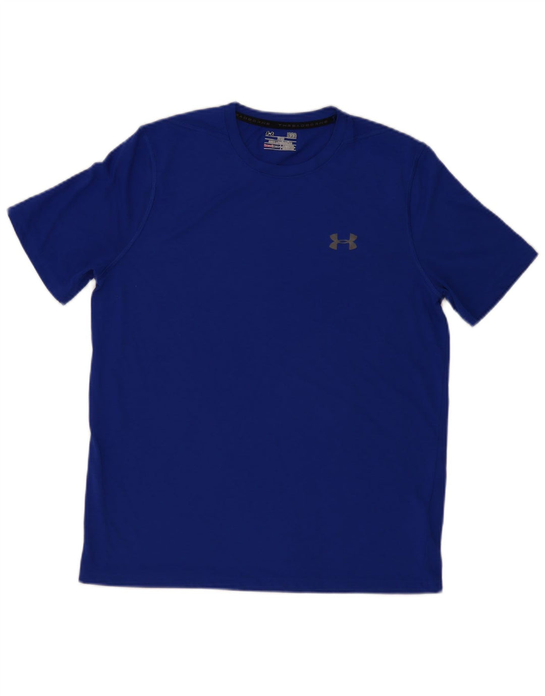 Under Armour Camiseta Heat Gear para hombre Top poliéster azul grande