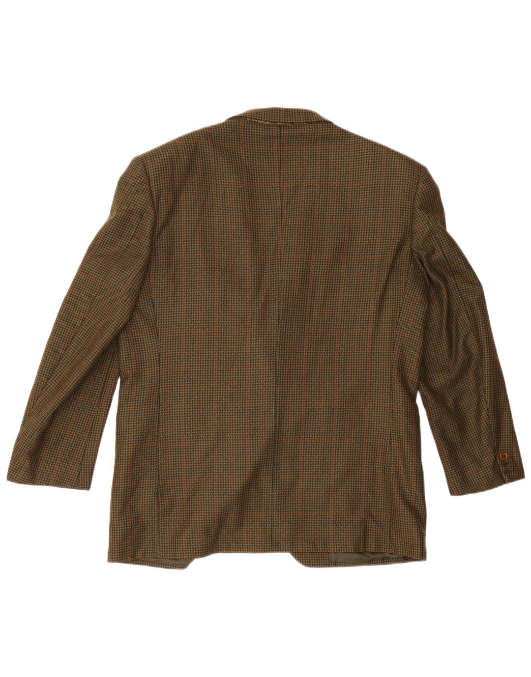 Galtrucco Chaqueta tipo blazer de corte regular para hombre IT 50 Large Khaki Houndstooth