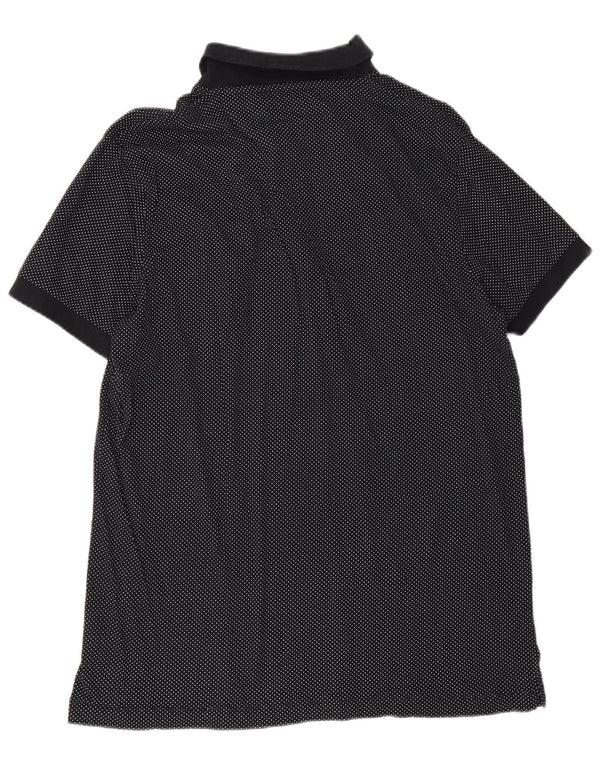French Connection Polo para hombre XL de algodón con lunares en azul marino