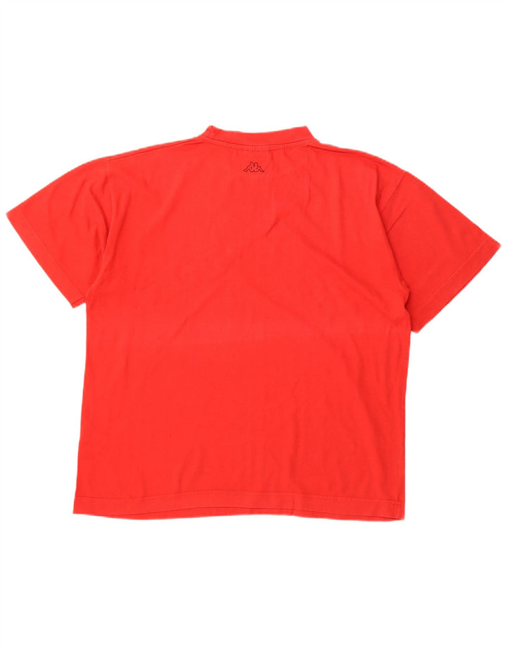 KAPPA Camiseta gráfica para hombre Top Medium Red Cotton