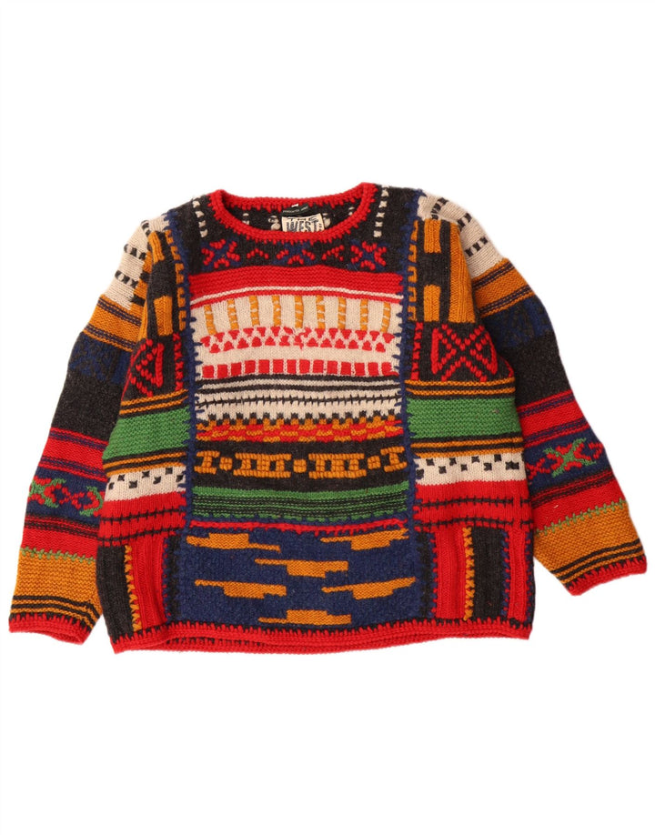 THE WEST END Suéter tipo jersey con cuello barco para mujer UK 40 Mediano Multicolor