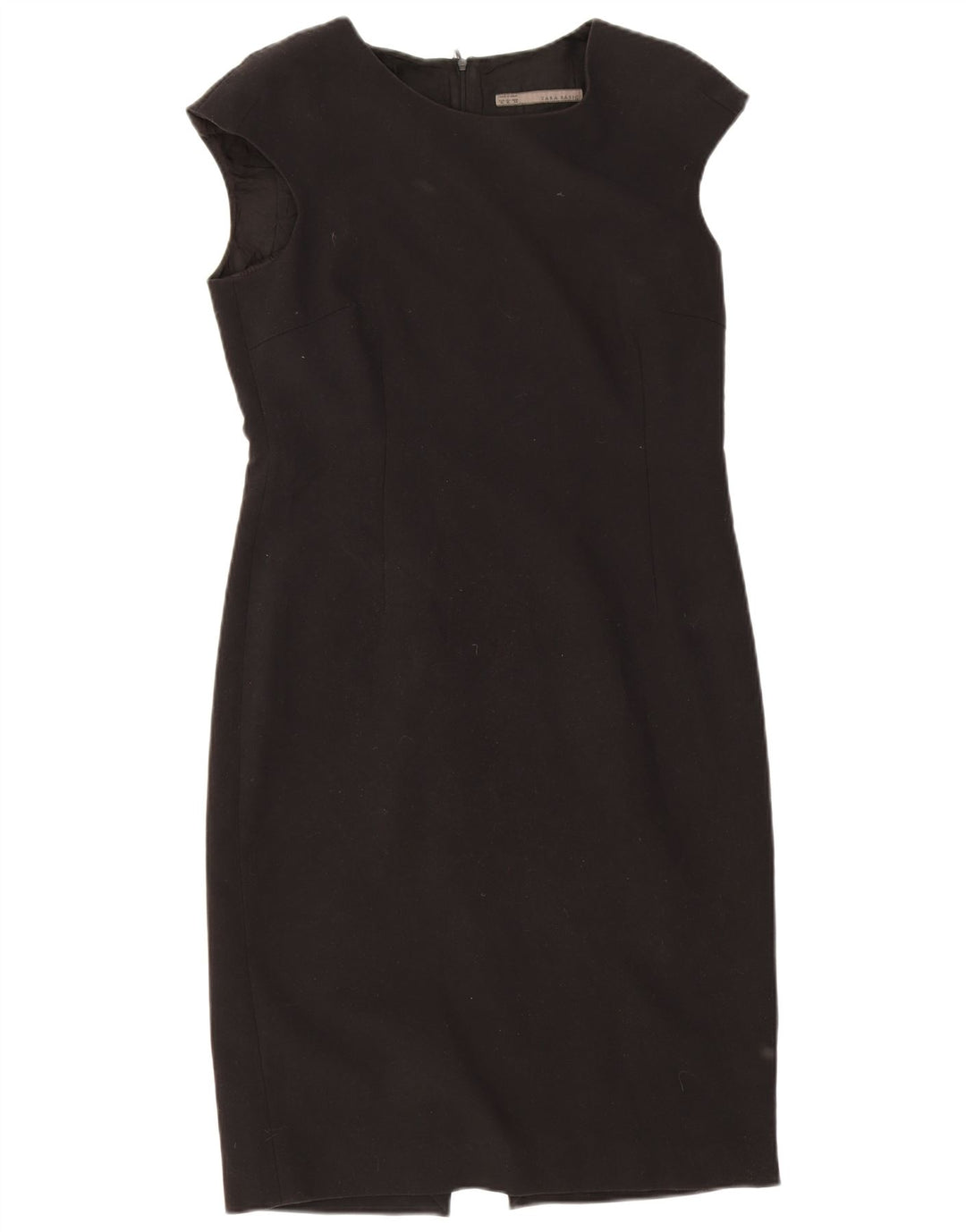 Zara Mujer Vestido Vaina ES 40 XL Poliéster Negro