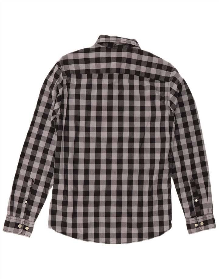 Camisa Jack & Jones Hombre XS Algodón Vichy Gris