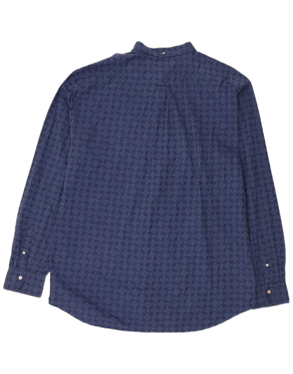 Camisa Gant Regular Fit para hombre Talla 47/48 19 3XL Algodón geométrico azul