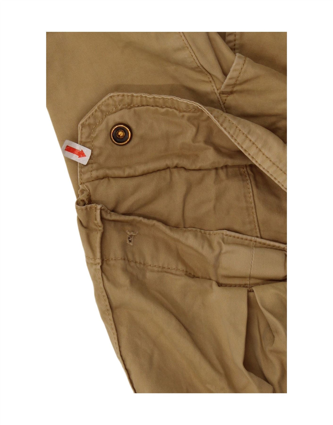Napapijri Shorts Cargo Hombre W34 Grande Algodón Beige