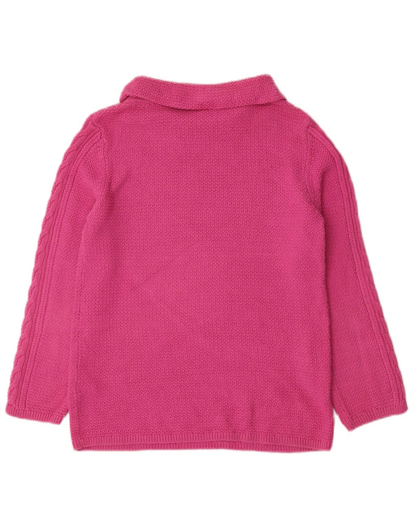 Hobbs Jersey de cuello vuelto para mujer UK 10 Small Pink Cotton