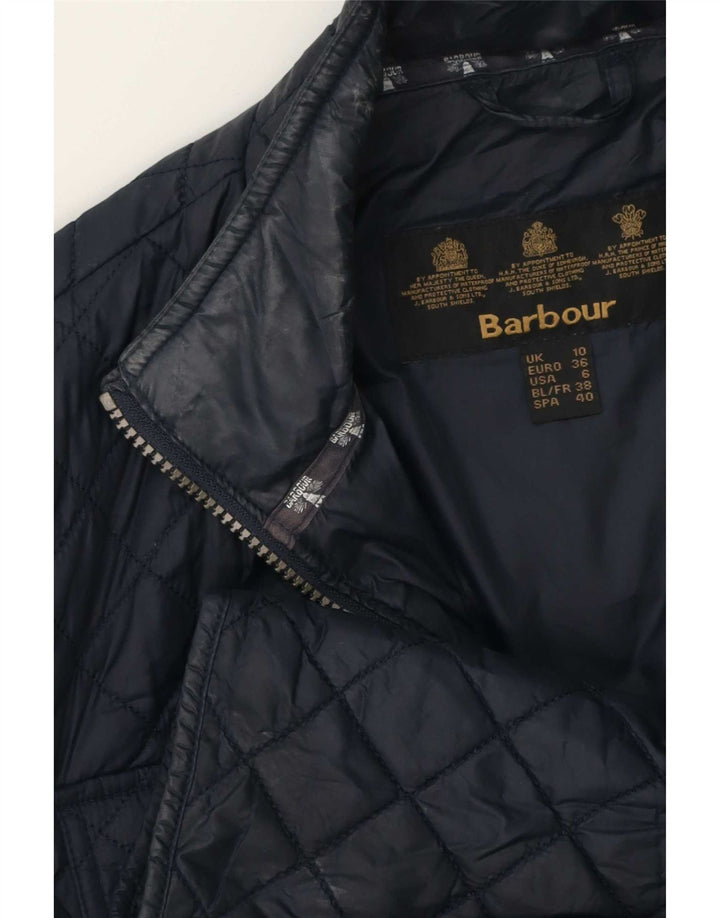 Barbour Chaqueta acolchada para mujer UK 10 Small Azul marino