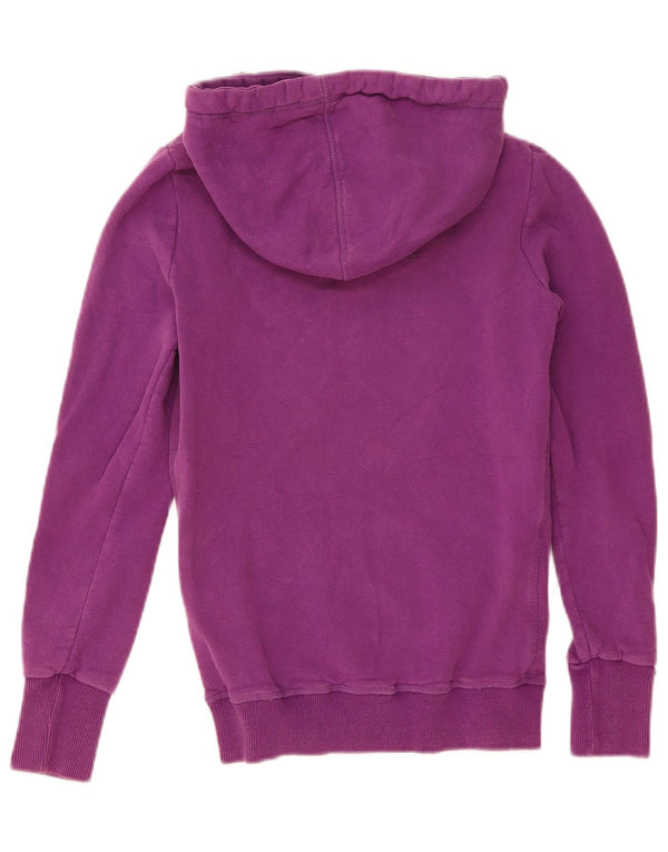Superdry Jersey con capucha gráfica para mujer Reino Unido 6 XS Algodón morado