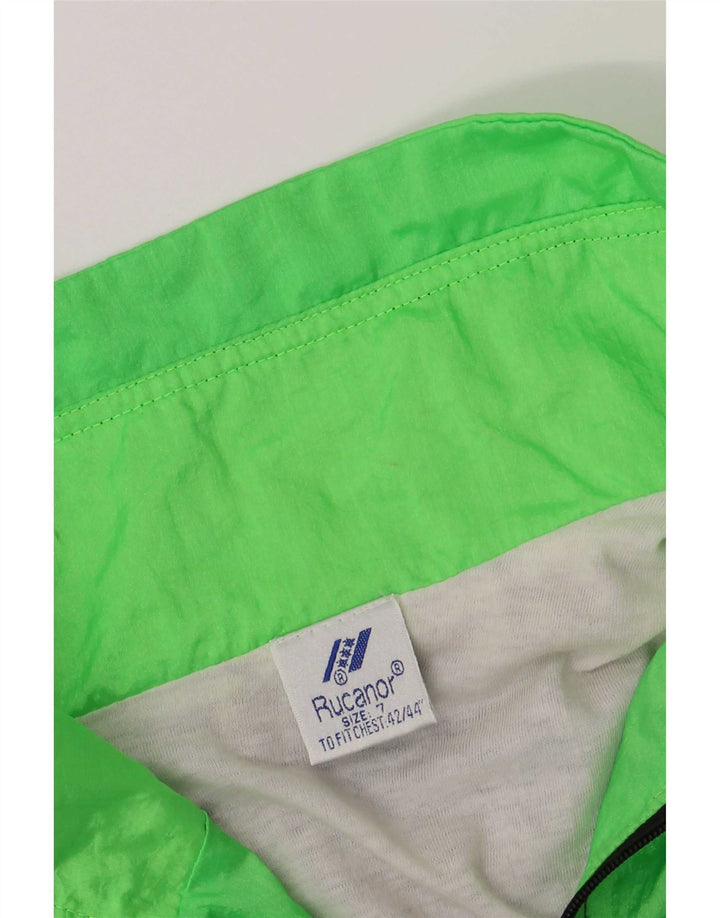 Rucanor Chaqueta de chándal para hombre, talla 3XL, nailon multicolor con bloques de color