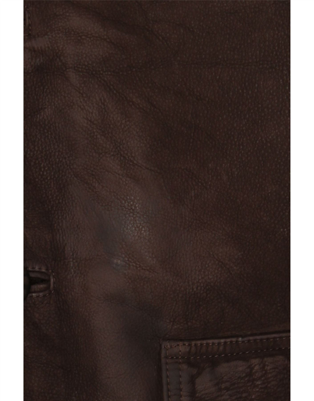 Chaqueta de cuero vintage para hombre IT 56 3XL cuero marrón
