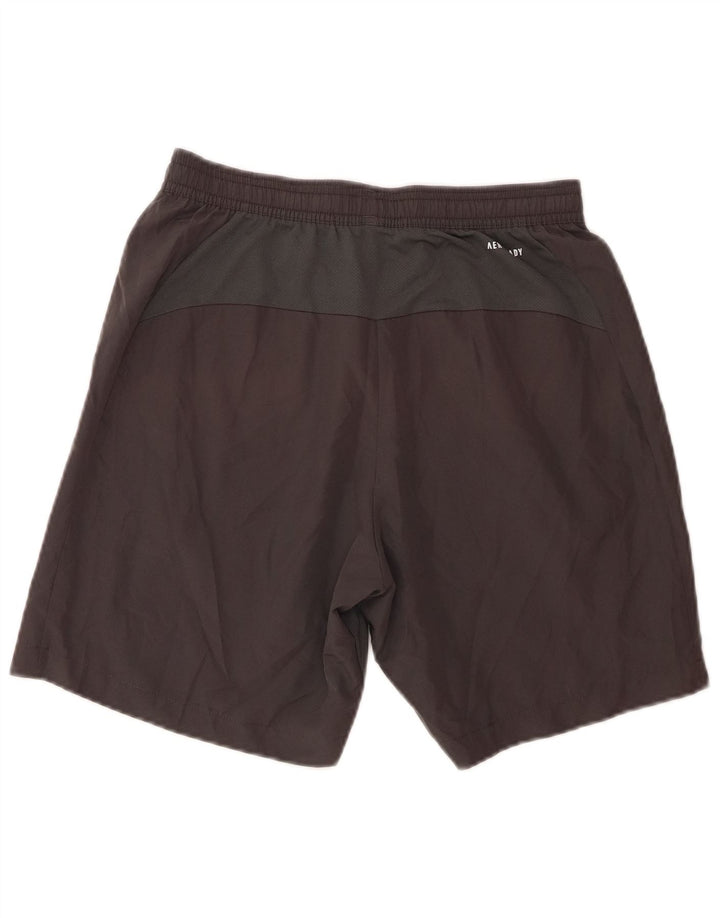 Adidas Mens Aeroready Sport Shorts Pequeño Gris Poliéster