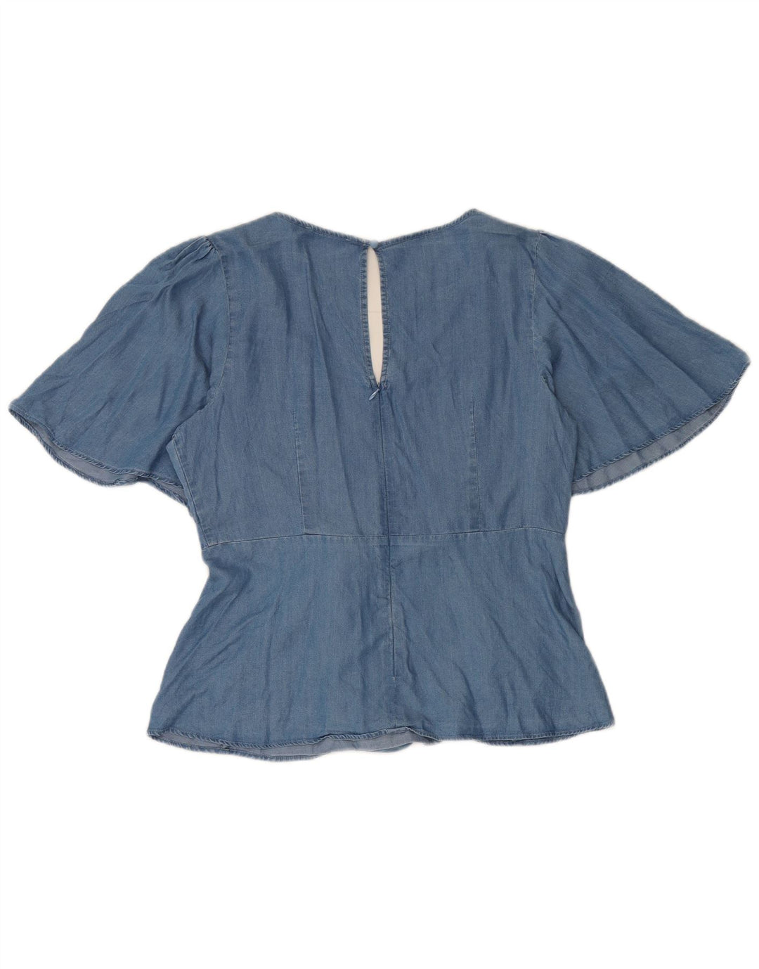 Blusa Oasis Mujer Top UK 44 Lyocell Azul Medio