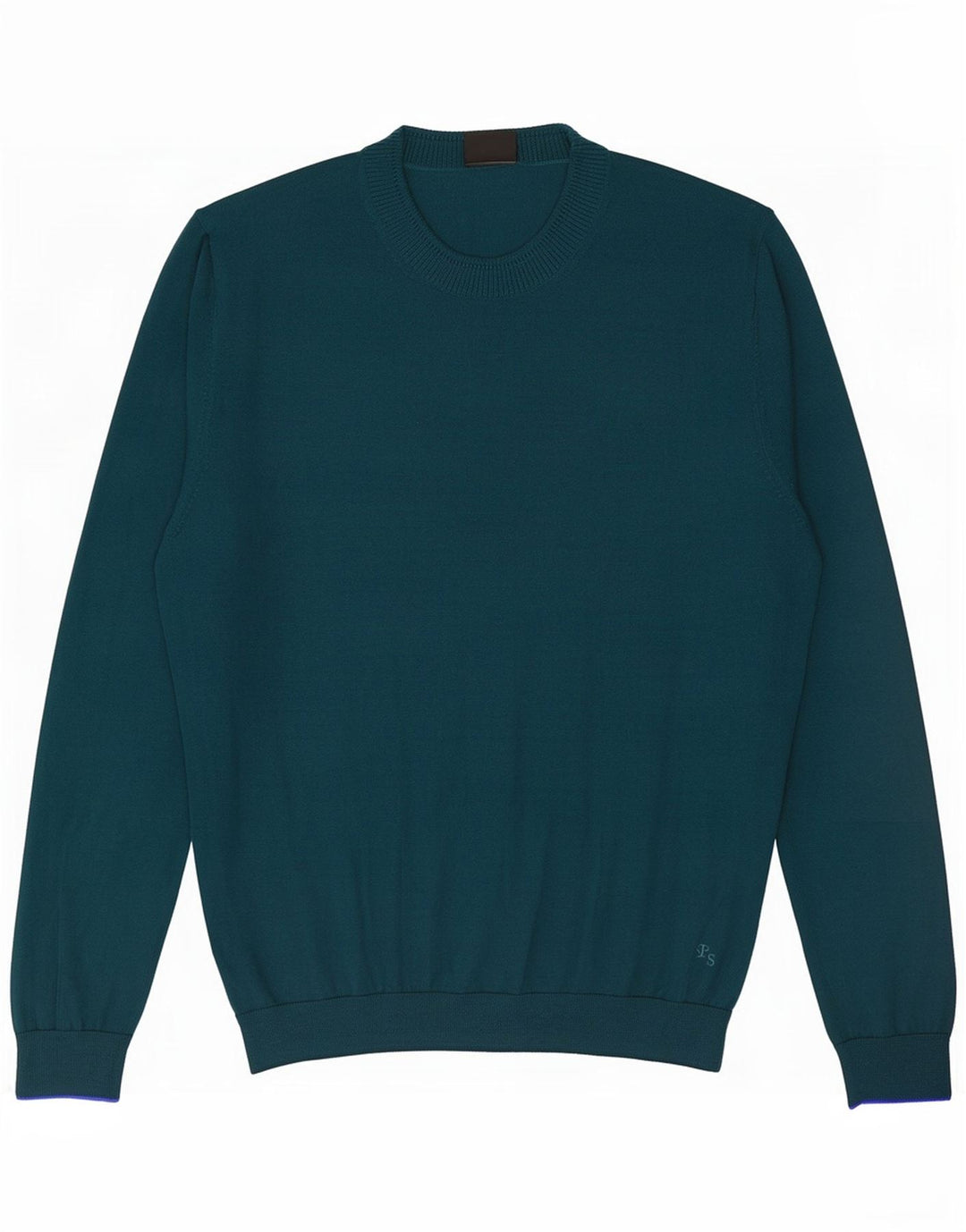 Paul Smith Jersey de cuello redondo para hombre de lana merino verde grande